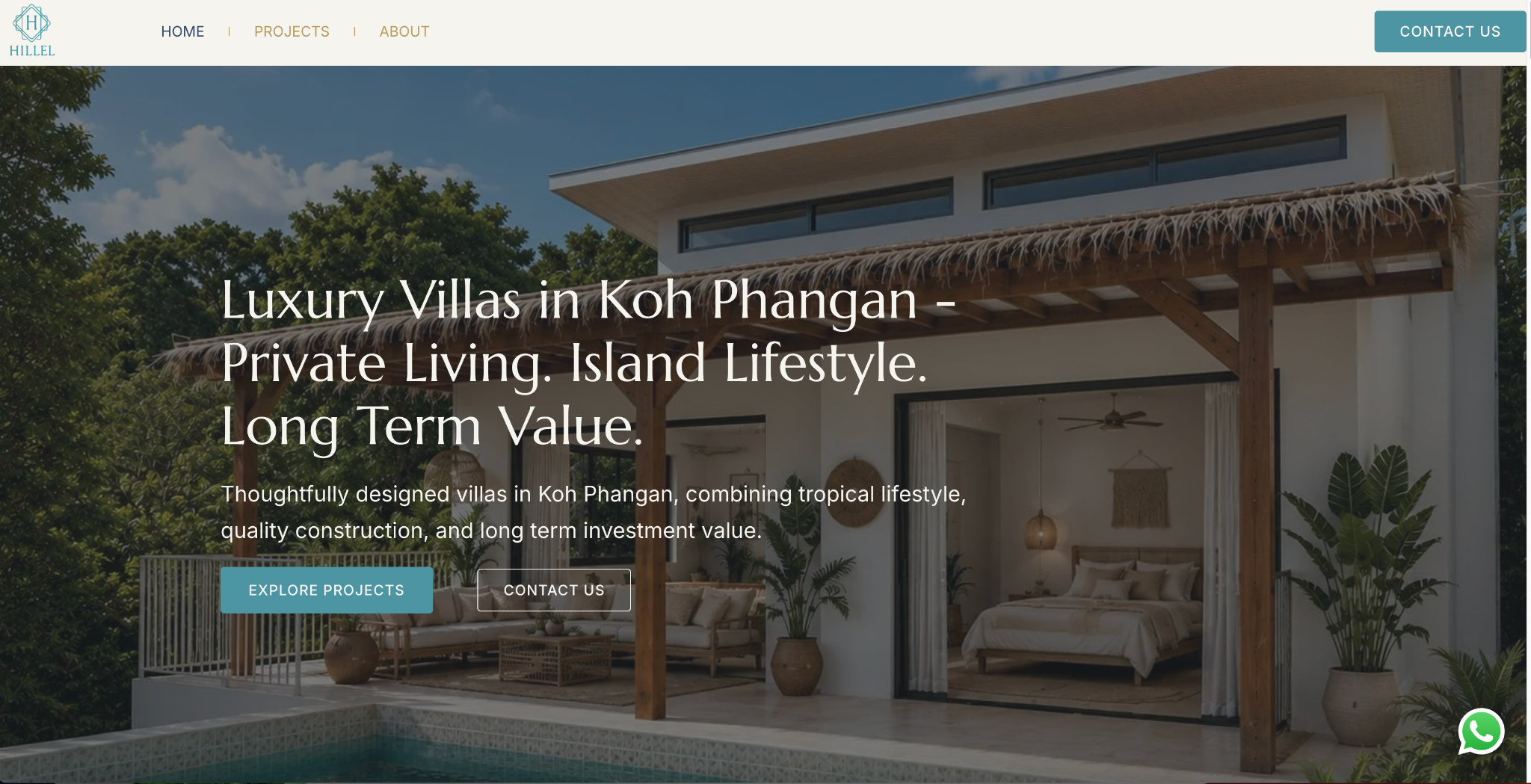 Preview of the Hillel Properties website under development